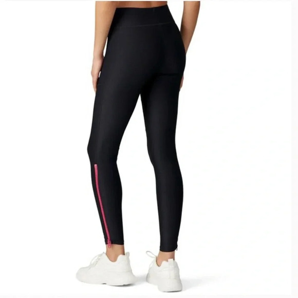 . NWT Terez High Rise Zipper Leggings large - Picture 2 of 5